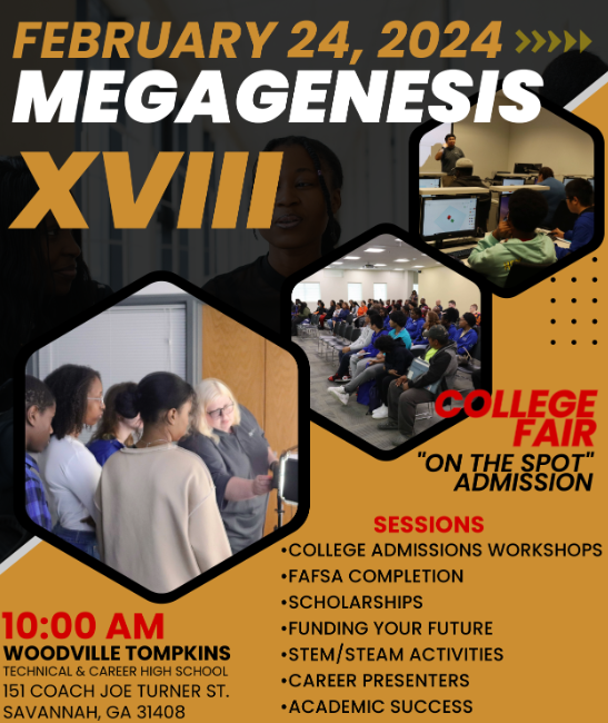 Megagenesis XVIII College Fair Flyer